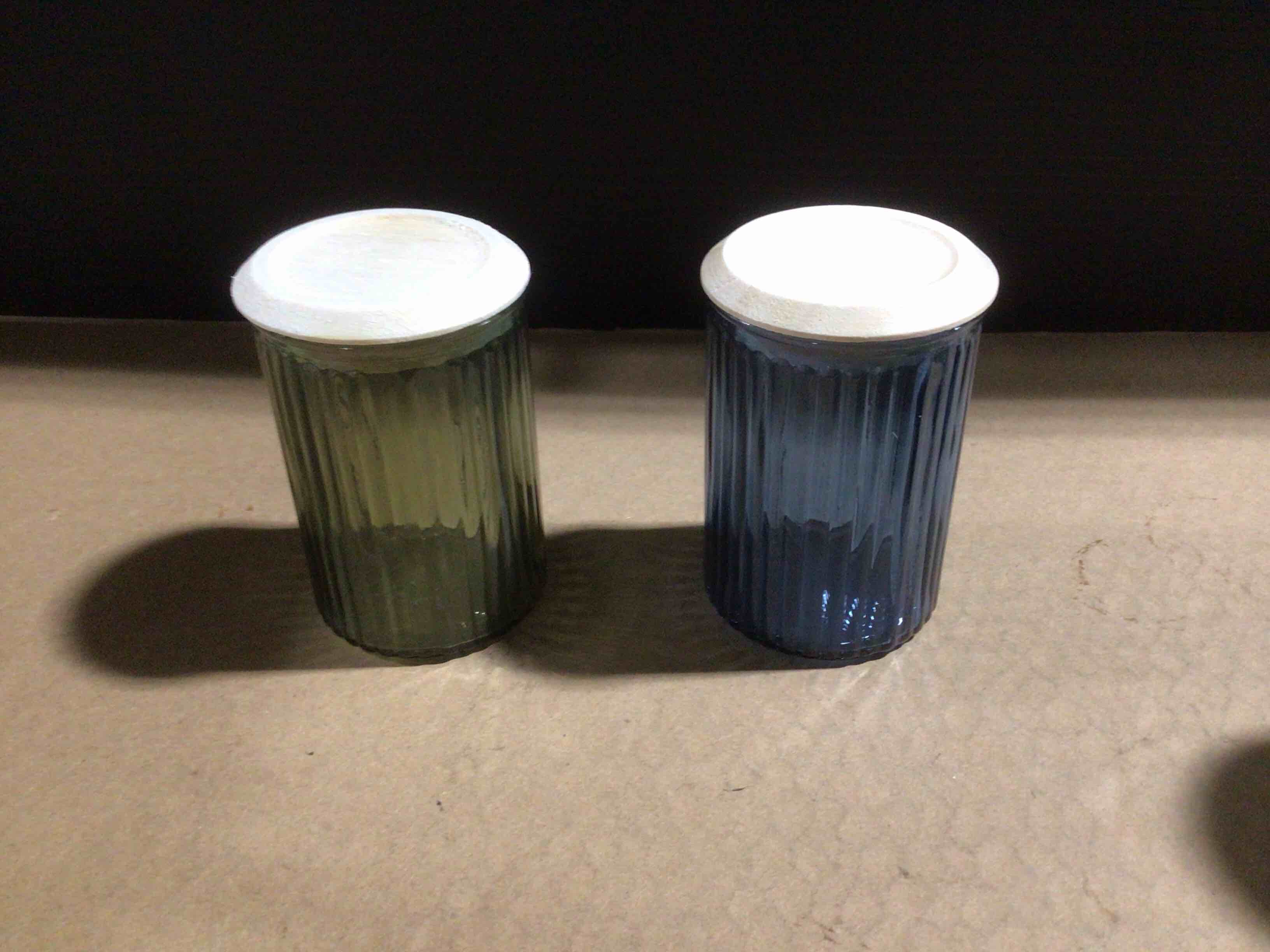 Case of 12 Glass Storage Jars with Wood Lids