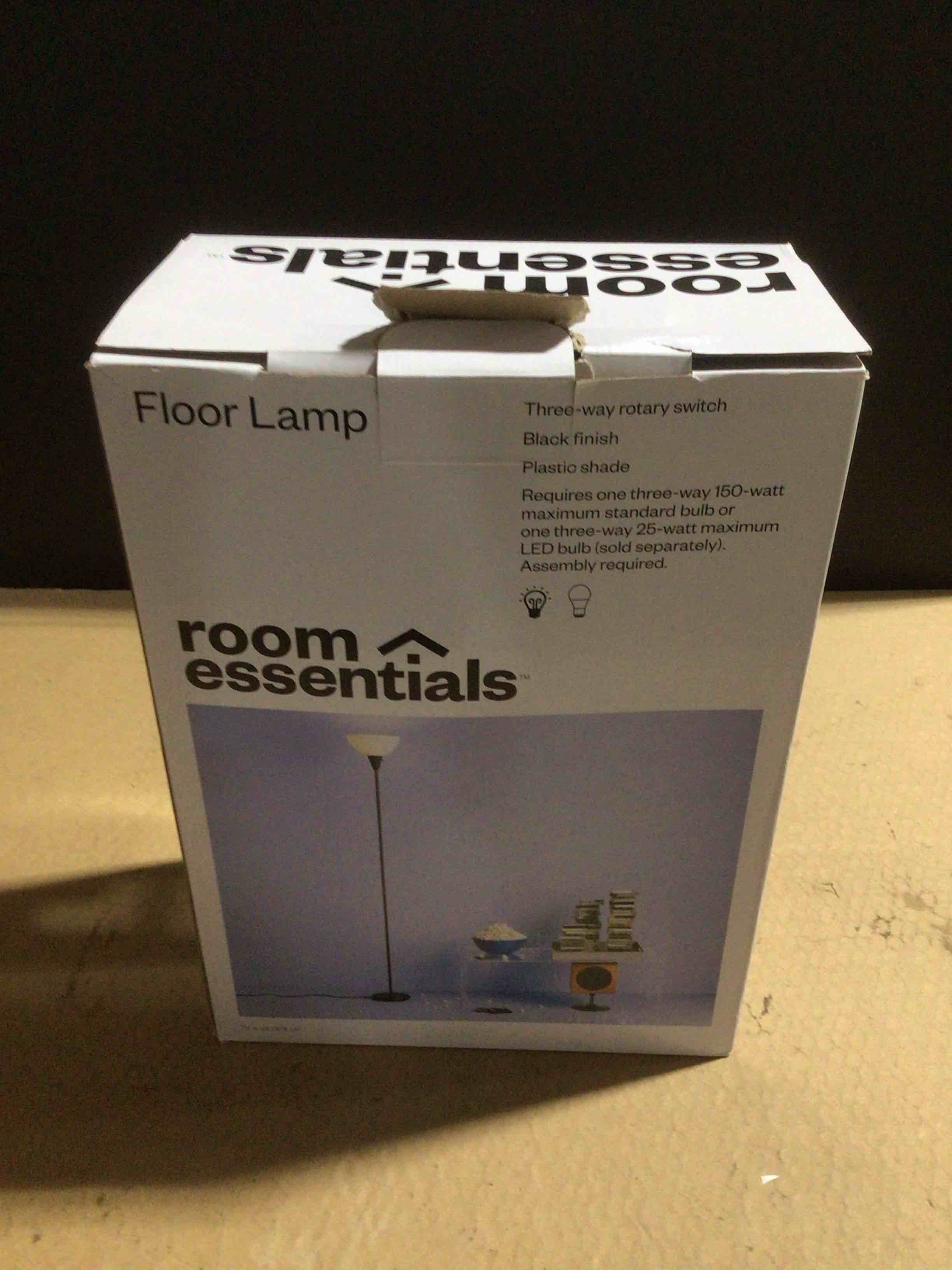 Condition photo showing Good Condition for Torchiere Floor Lamp Black - Room Essentials™