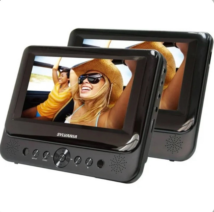 Sylvania 7 Dual Screen Portable DVD Player