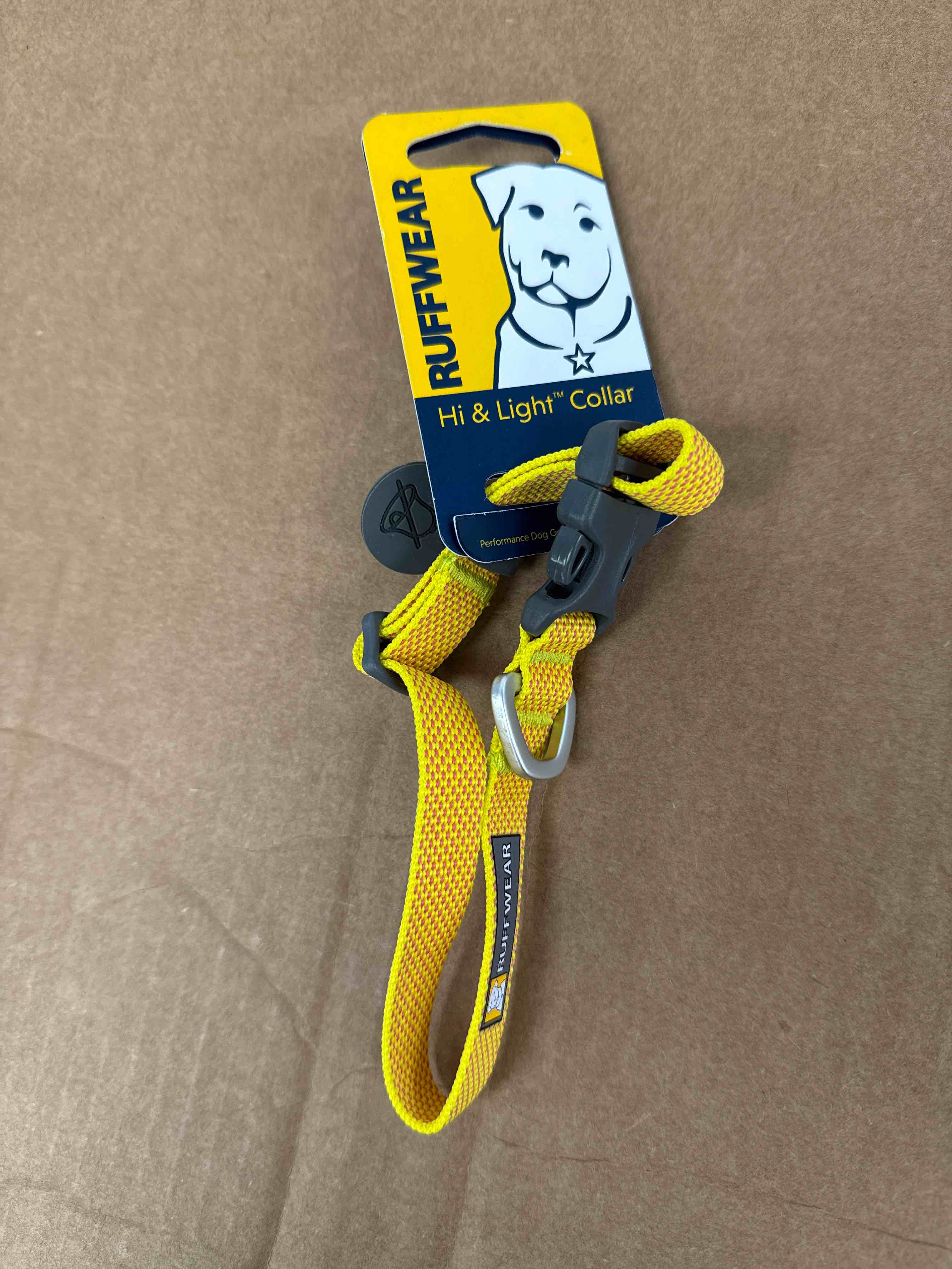 Condition photo showing Good Condition for Ruffwear, Hi & Light Dog Collar, Ultralight Quick Release Buckle, Adjustable Trail Running Polyester Collar with Silent ID Attachment, Lichen Green, 9"-11"