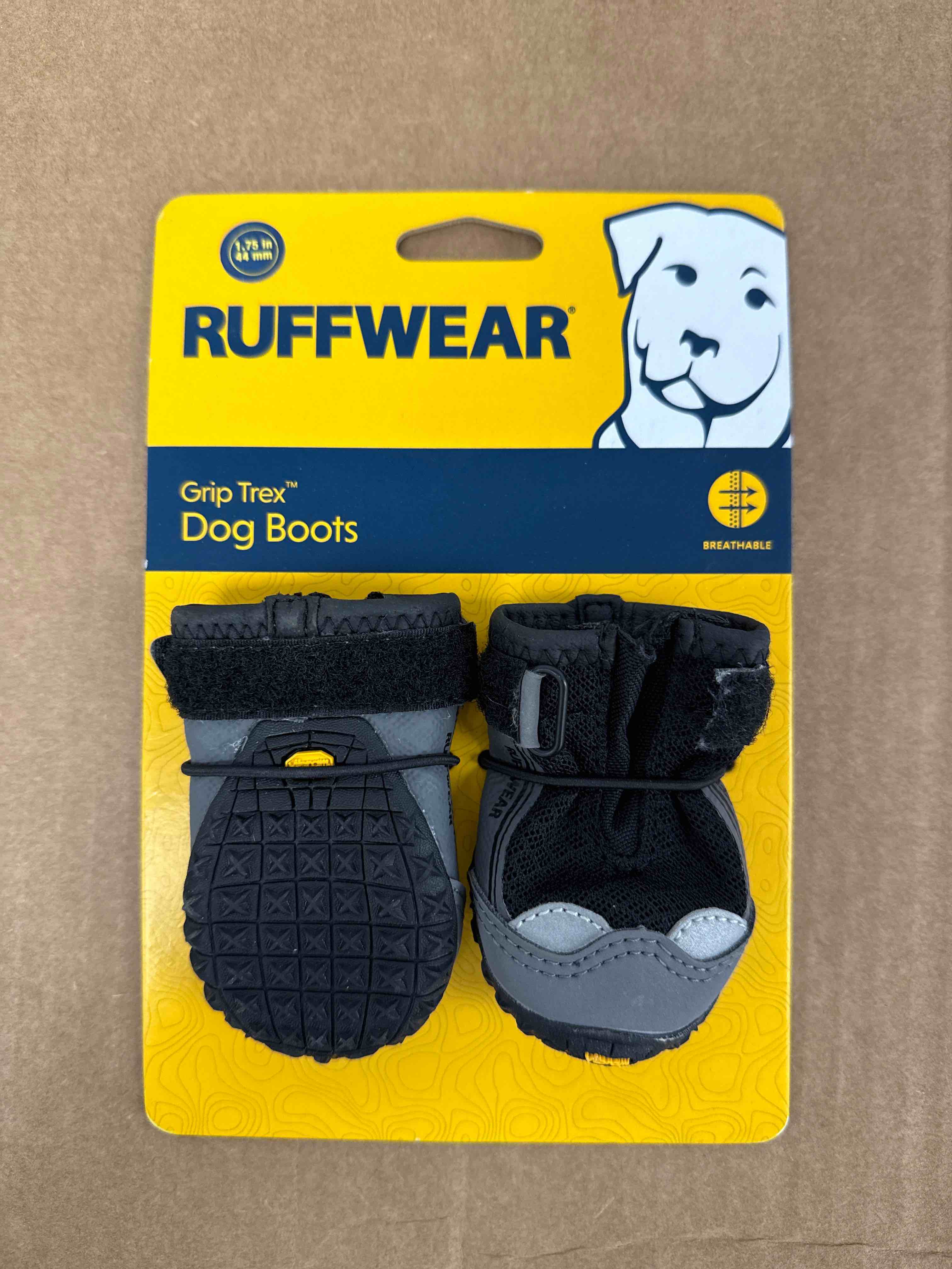 Condition photo showing Good Condition for RUFFWEAR, Grip Trex Dog Boots, Outdoor Booties with Rubber Soles for Hiking and Running 1.75inch