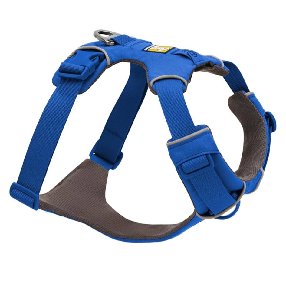 Ruffwear, Front Range Dog Harness, Reflective and Padded Harness for Training and Everyday, Blue Moon, Medium