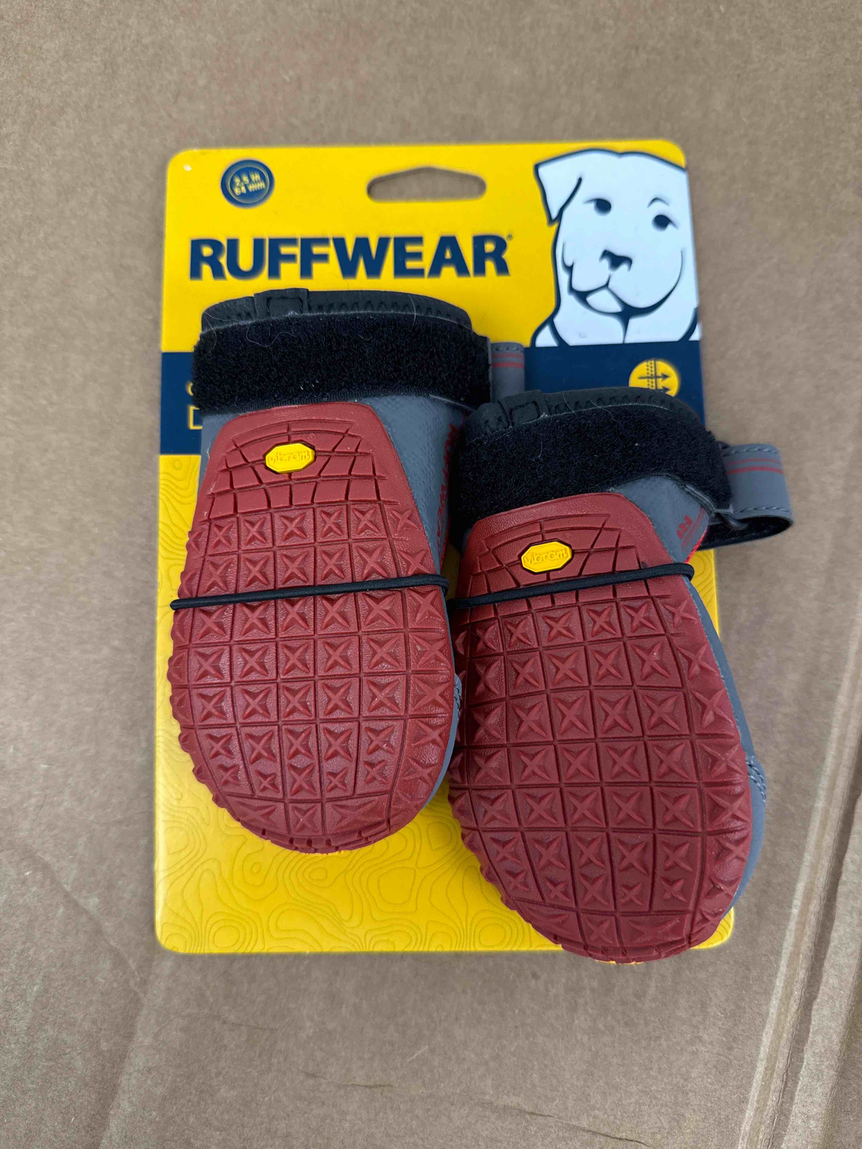 Condition photo showing Good Condition for Ruffwear, Grip Trex Dog Boots, Outdoor Booties with Rubber Soles for Hiking and Running, Red Sumac, 2.50"