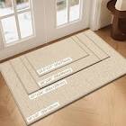 lekeepgo door mat indoor entrance nonslip rubber backing inside door mat 