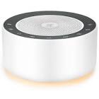 white noise machine with 30 high fidelity soundtracks, 7 colors night lights, full touch metal grille and buttons, timer and memory features, plug in, sound machine for baby, adults