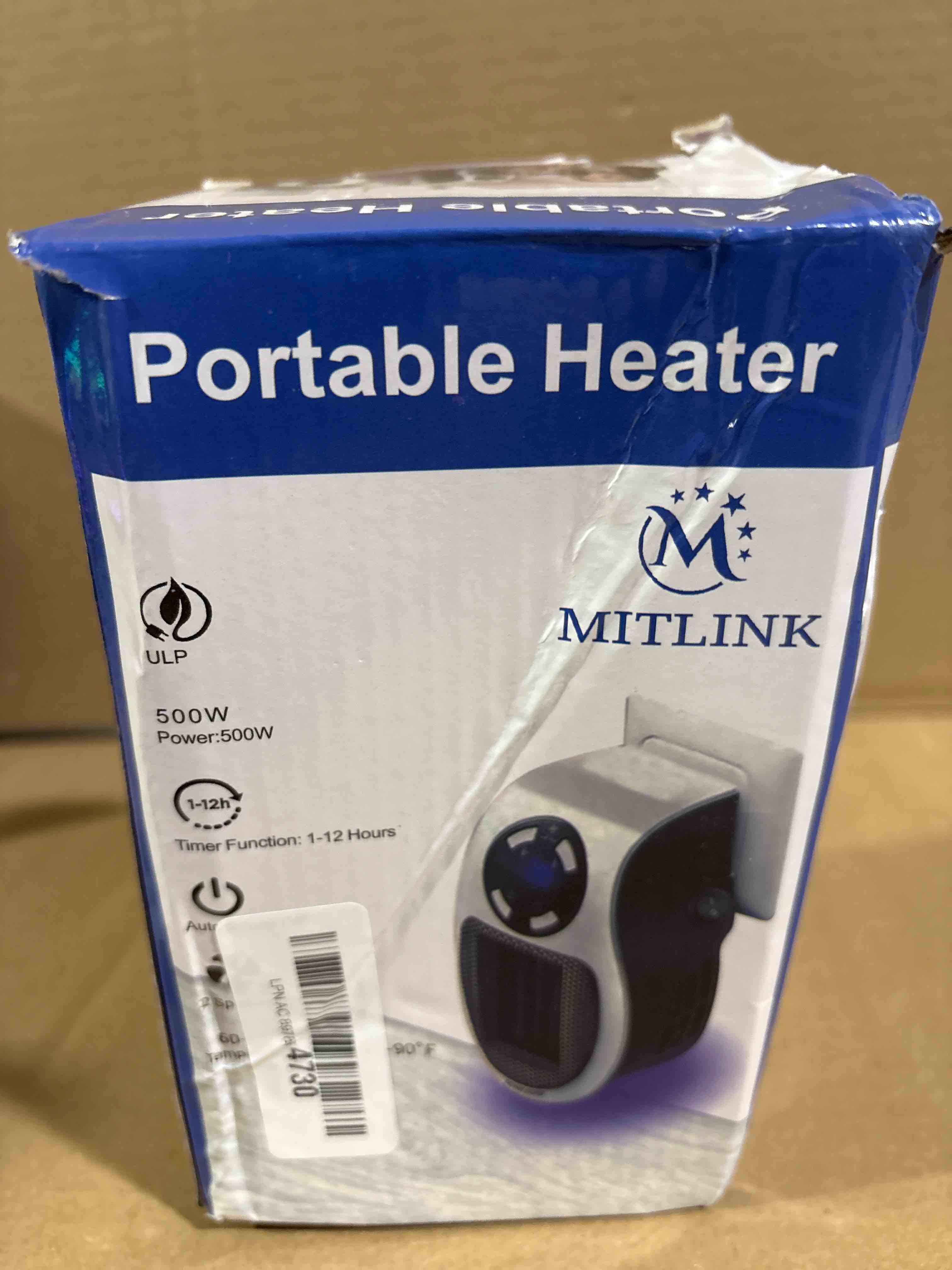 Condition photo showing Good Condition for Mini Plug in Heater, Portable Wall Space Heater with Remote, Small Wall Outlet Heating with Adjustable Thermostat and 12H Timer, LED Display for Home Office Bathroom Indoor Use (Ivory)