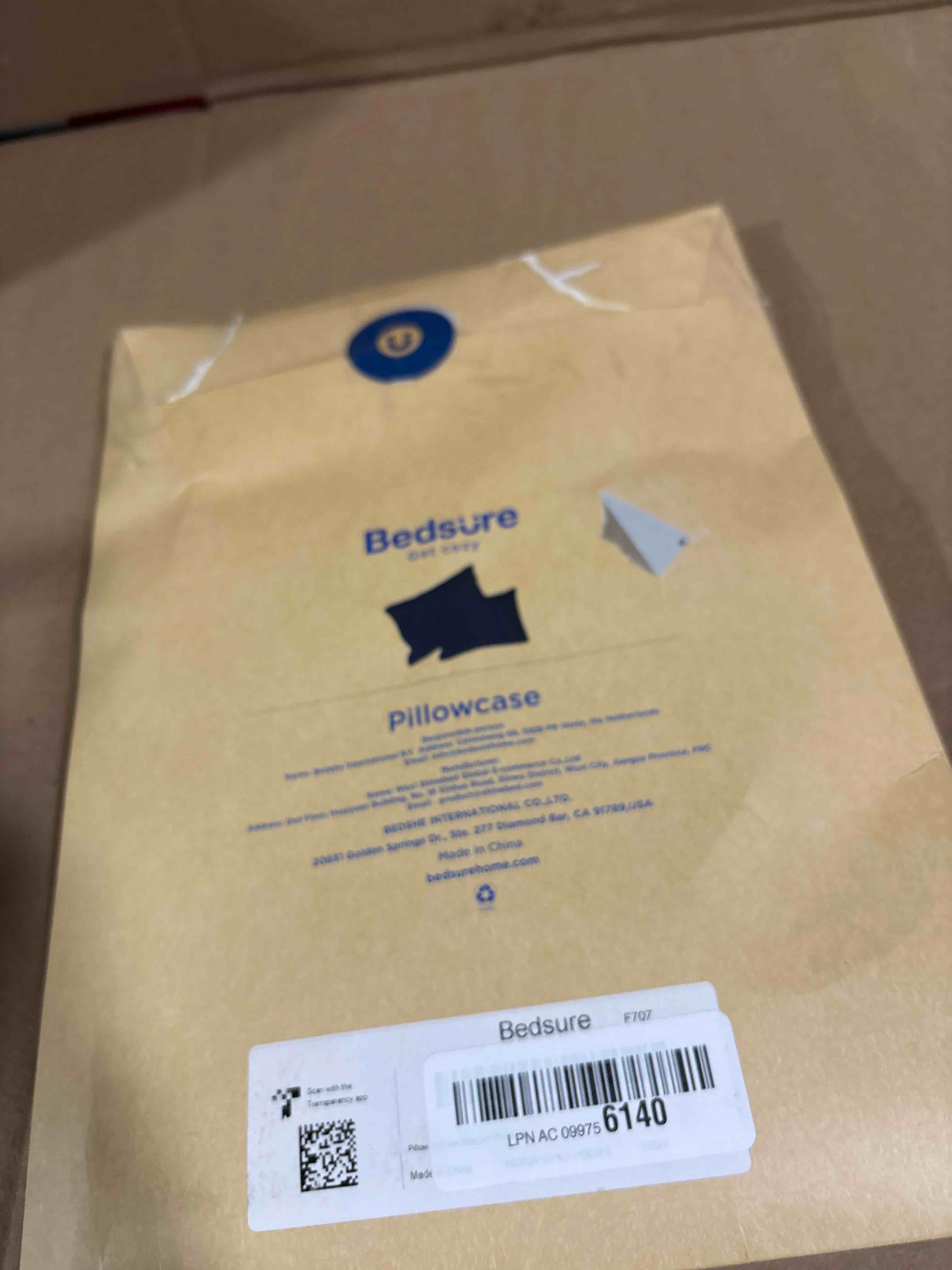 Condition photo showing New/Like New for Bedsure King Size Satin Pillowcase Set of 2 - Navy Silky Pillow Cases for Hair and Skin with Envelope Closure, Similar to Silk Pillow Cases, Gifts for Women Men, 20x36 Inches, 2pcs King (20" x 36") 09 - Navy 2