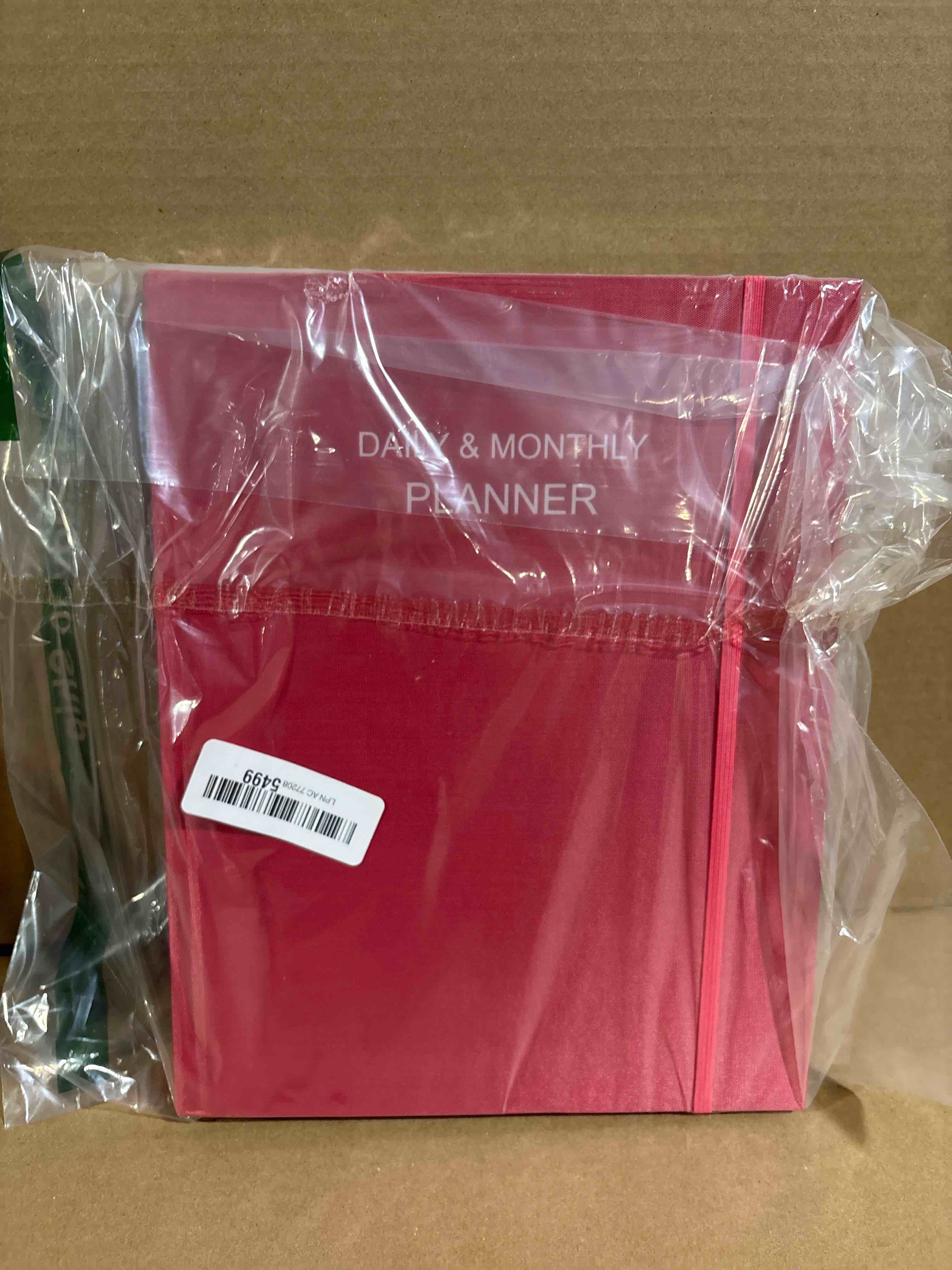 Condition photo showing New/Like New for Daily & Monthly Planner for 2026 or Anytime - ADHD Planner Two Pages Per Day, Daily Planner Undated to Increase Focus, Eliminate Overwhelm, Achieve Your Biggest Goals, 8.5'' × 11'', Pink 8.5'' x 11'' Pink