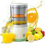 Electric Juicer Rechargeable - Portable Citrus Juicer Machine with USB Charging & Cleaning Brush for Orange, Lemon, Grapefruit