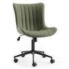 YOUNIKE Modern Home Office Chair Adjustable Swivel Desk Chair Leather Rolling Task Vanity Chair Seat