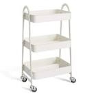 small rolling cart 3 drawers 