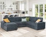 112 couch oversized sofa sectional Gray(Box 2/2)