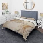 beige Christmas cross of Jesus -abstract duvet cover set