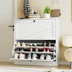 Marcell 18 Pair Flip- out Shoe Cabinet with 3 Layers