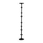 18208-02 36 in. metal abacus floor pillar candle holder, black