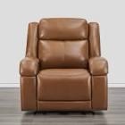 genuine leather zero wall power recliner with adjustable headrest(only 1 box) 