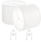 drum lamp shade round lampshade with harp (set of 2) 