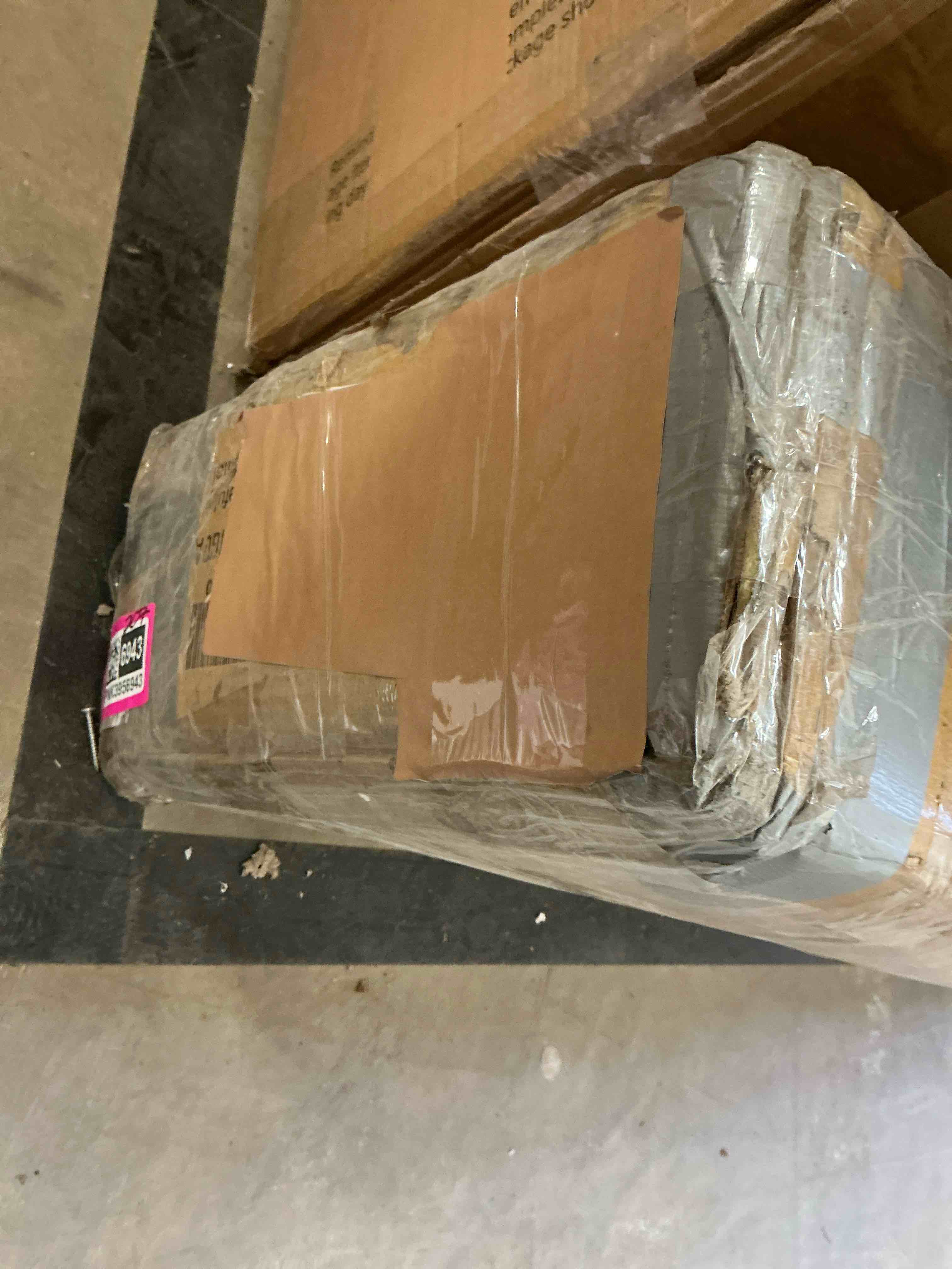 (Incomplete box,)AMERLIFE 70" Fireplace TV Stand with Mount, Farmhouse Entertainment Center with 30" Electric Fireplace & Power Outlets for 32 to 70 inch TVs, a white color