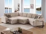 thsuper 149'' oversized large sectional sleeper sofa couch with cuddler and pull out bed, 7-seater l-shaped sectionals couches with chaise lounge for living room (beige chenille) (incomplete) 