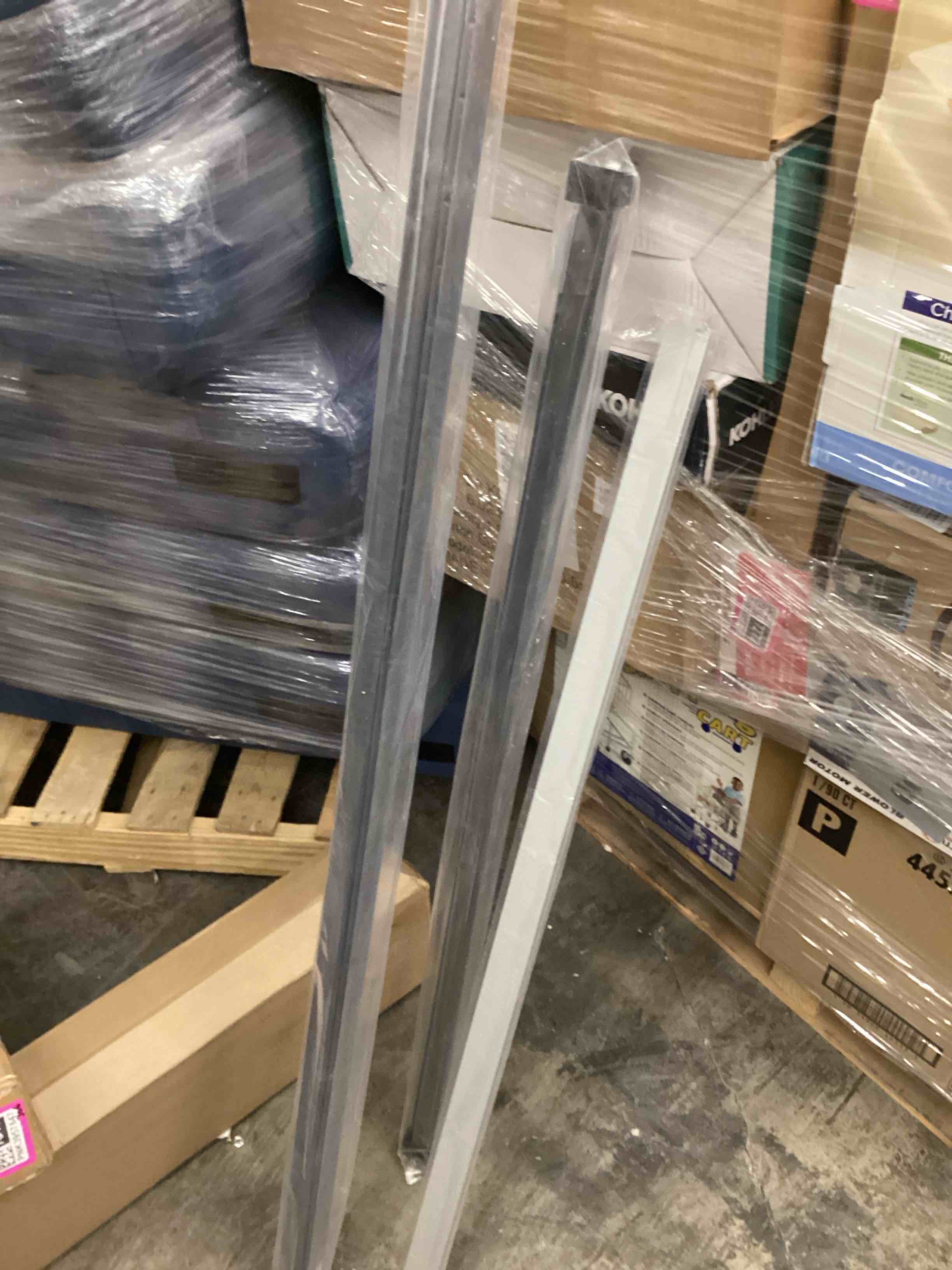 Condition photo showing As Is for Extra Large Wall Art Fabric Print - Dark Floral Branches on Brown Artwork Decor for Living Room or Bedroom - "Frame Assembly Required (Unfinished Frame)" By SIGNLEADER (incomplete only framed) 