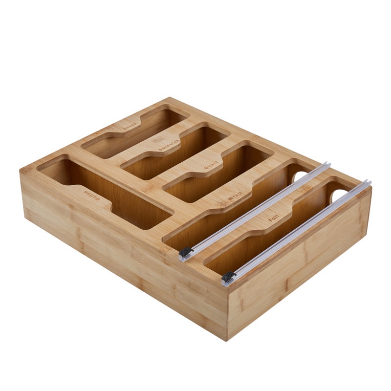 Bay Isle Home Bamboo Kitchen Drawer Organizer
