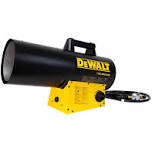 dewalt forced air propane 125000 -btu outdoor portable forced air propane heater