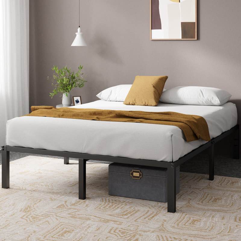Russel 14'' Contemporary Modern Bed Frame By Alwyn Home King 