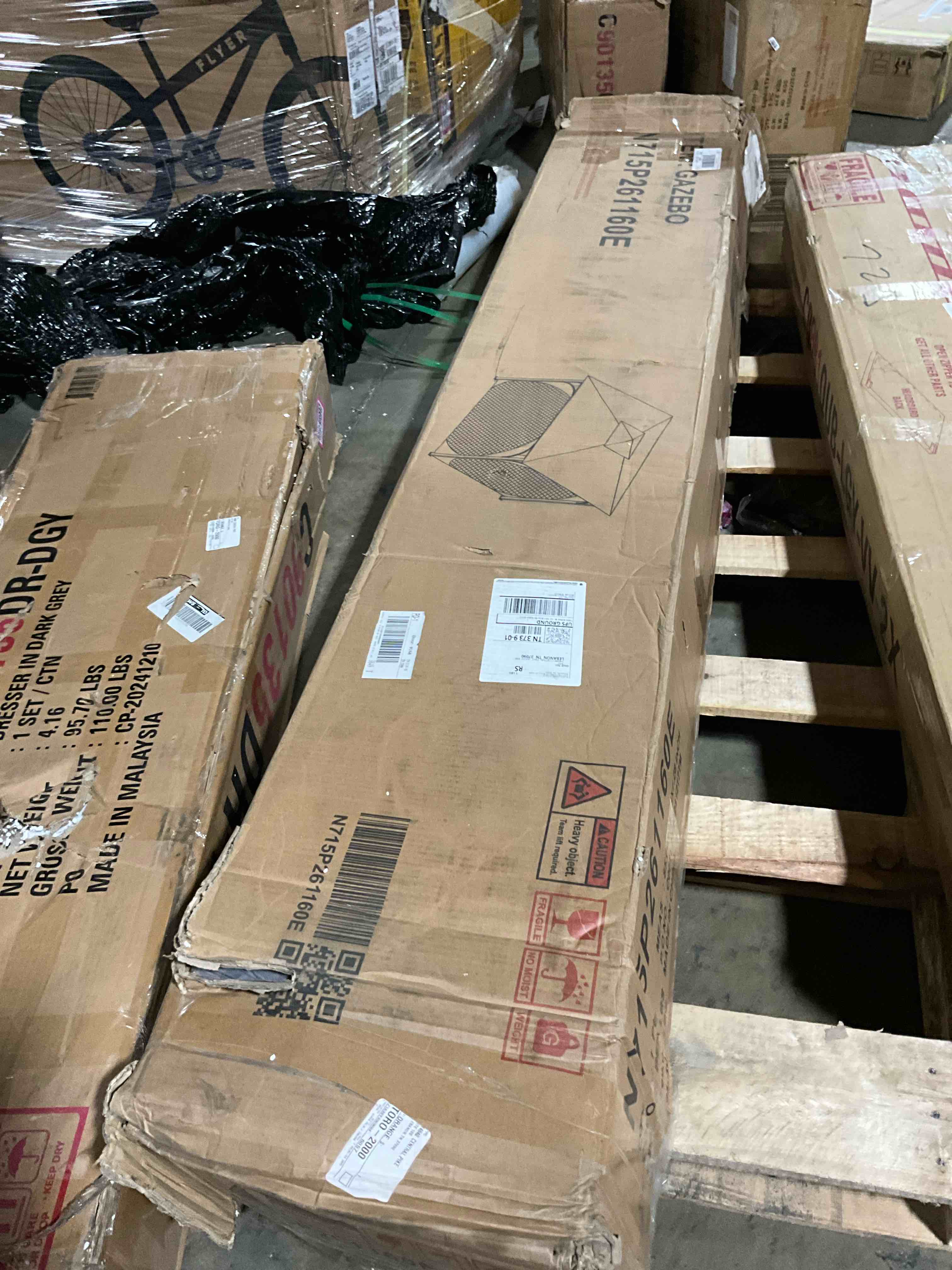 Condition photo showing Good Condition for WILLIAMSPACE Outdoor Patio Gazebo 10x10 with Double Roofs, Heavy Duty Patio Gazebo with Privacy Screens & Mosquito Netting, Outdoor Canopy for Backyard, Garden, Lawn and Deck, Gray