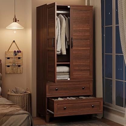 GZWH-YG-SM-23 solid wood wardrobe closet 4 doors