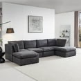 (incomplete, box ) 129” cloud modular sectional sofa 
