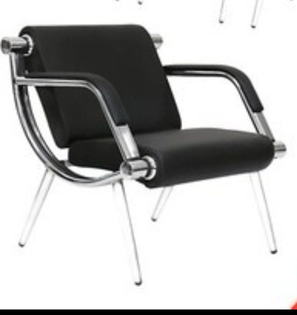 (Incomplete,only 2 pcs)1/2/4PCS Office Reception Guest Chair PU Leather Waiting Room Chairs Solon Bench