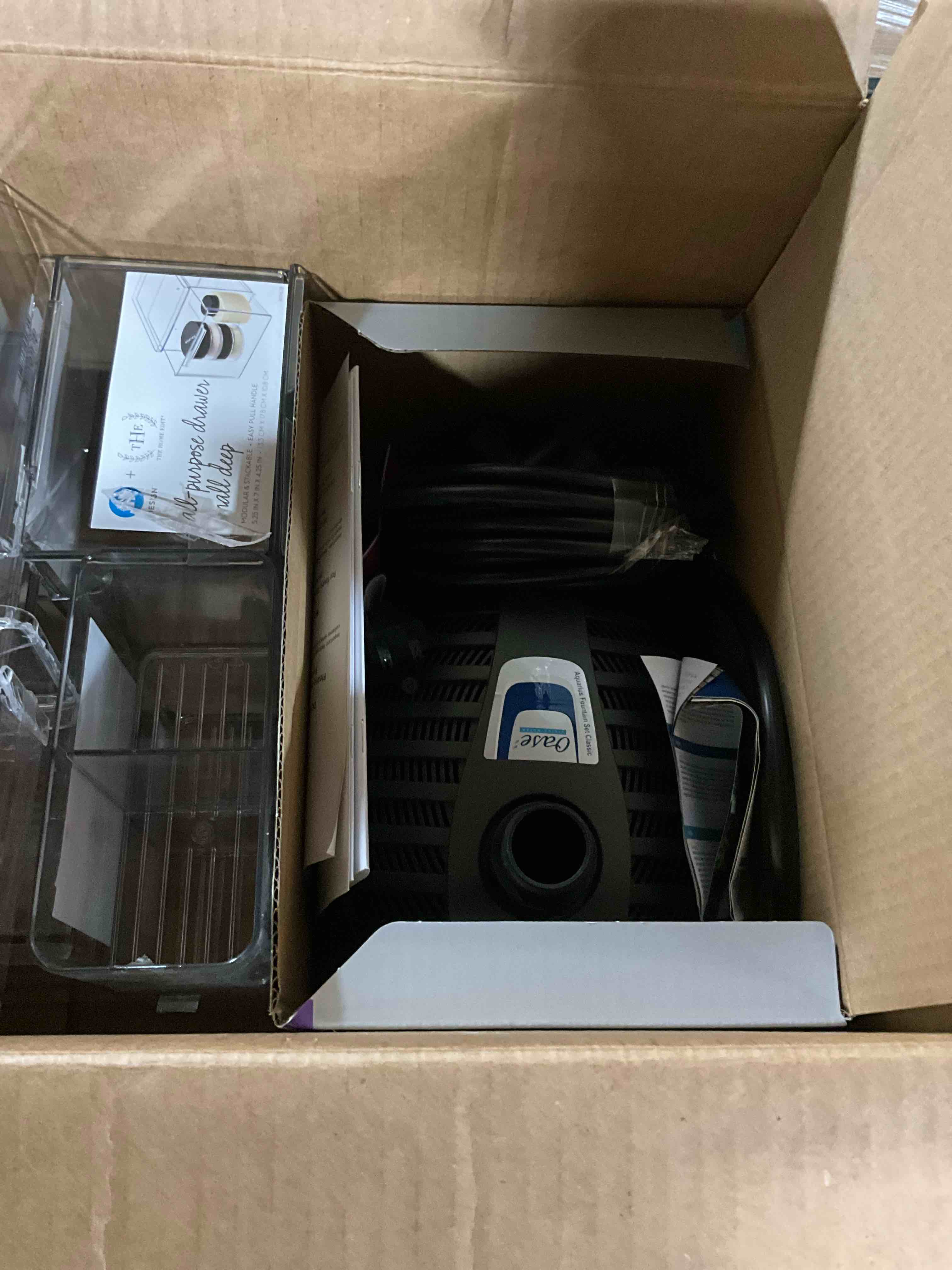 box lot of miscellaneous items