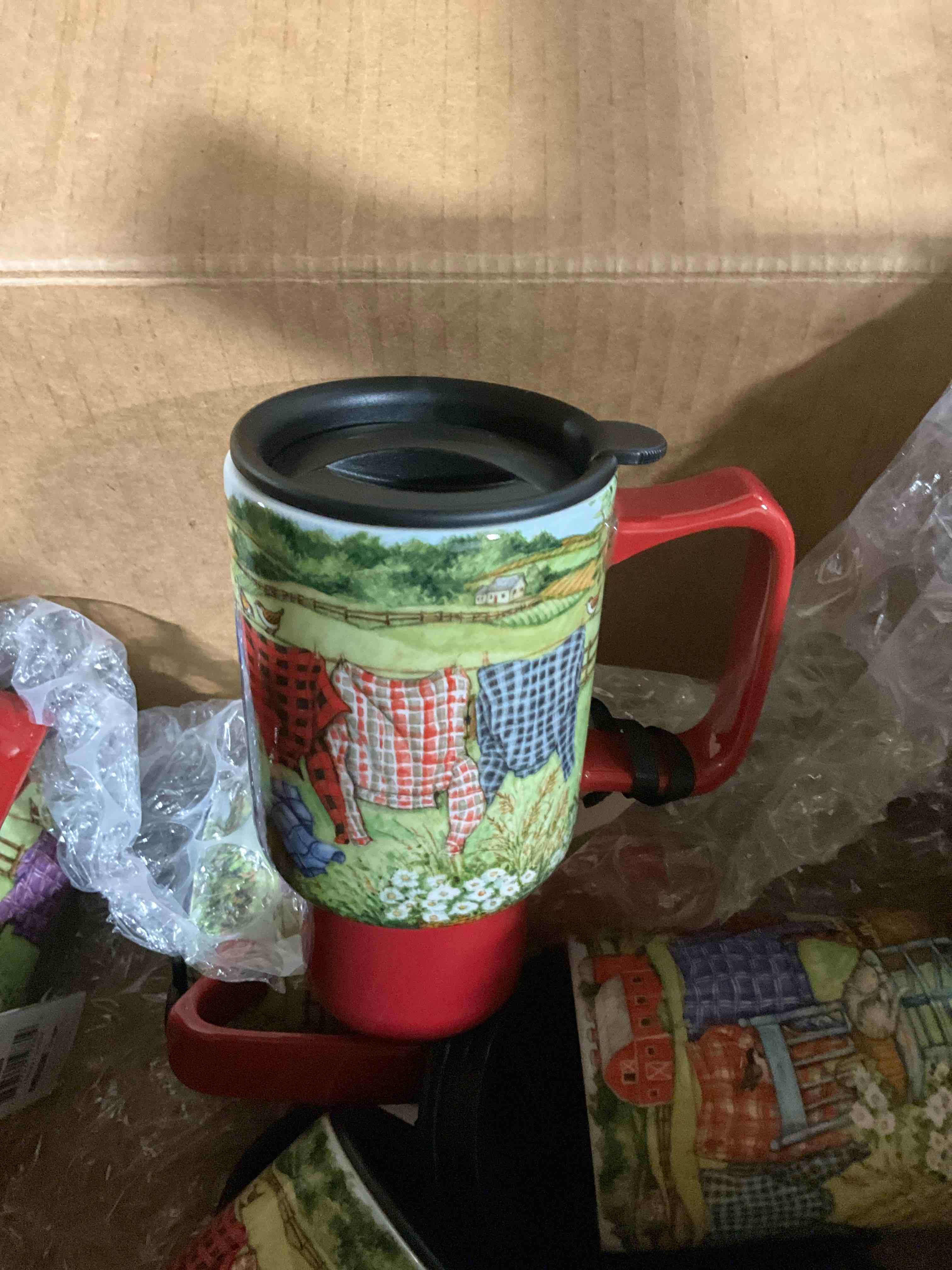 box lot of miscellaneous items 