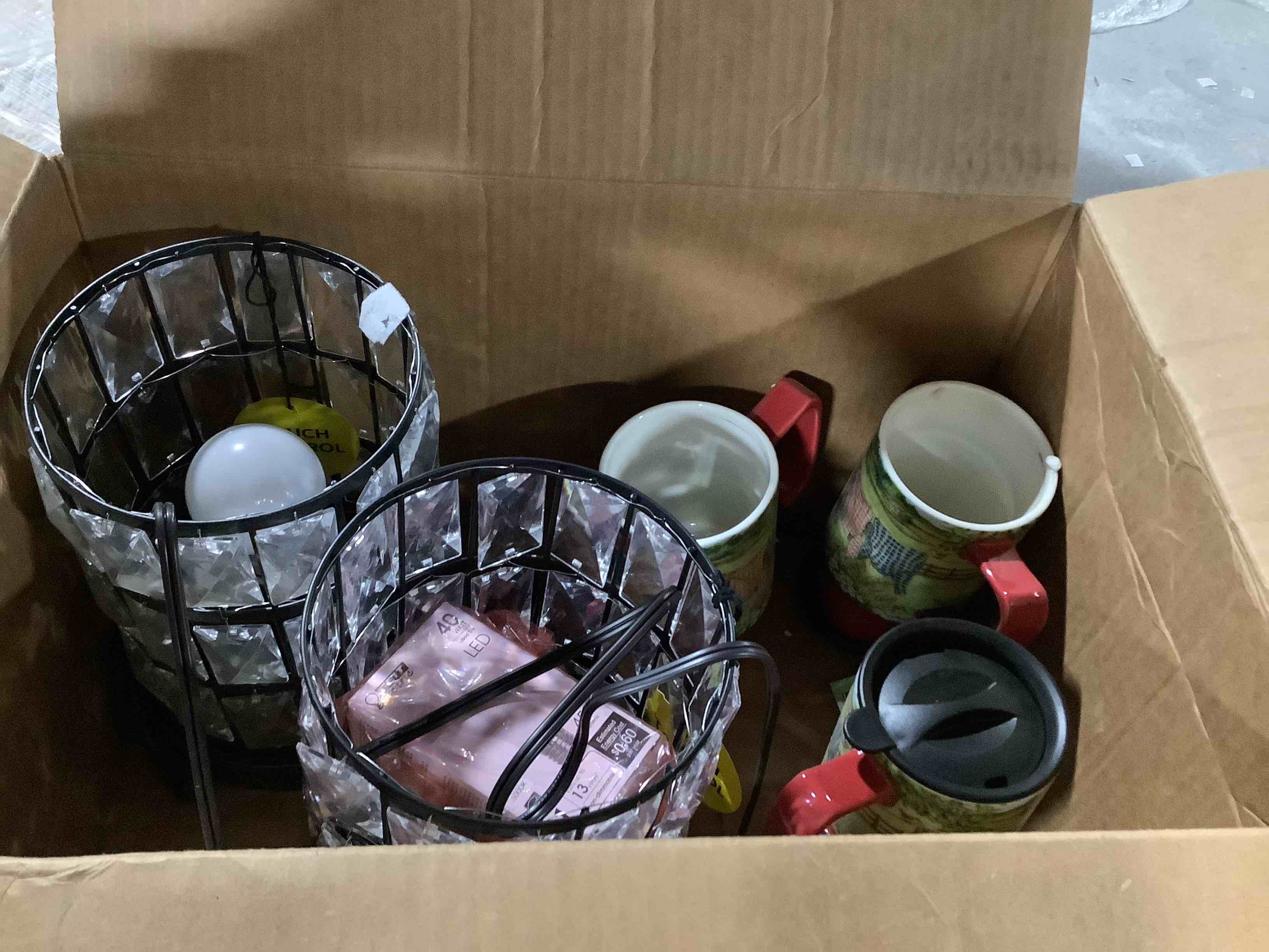 box lot of miscellaneous items