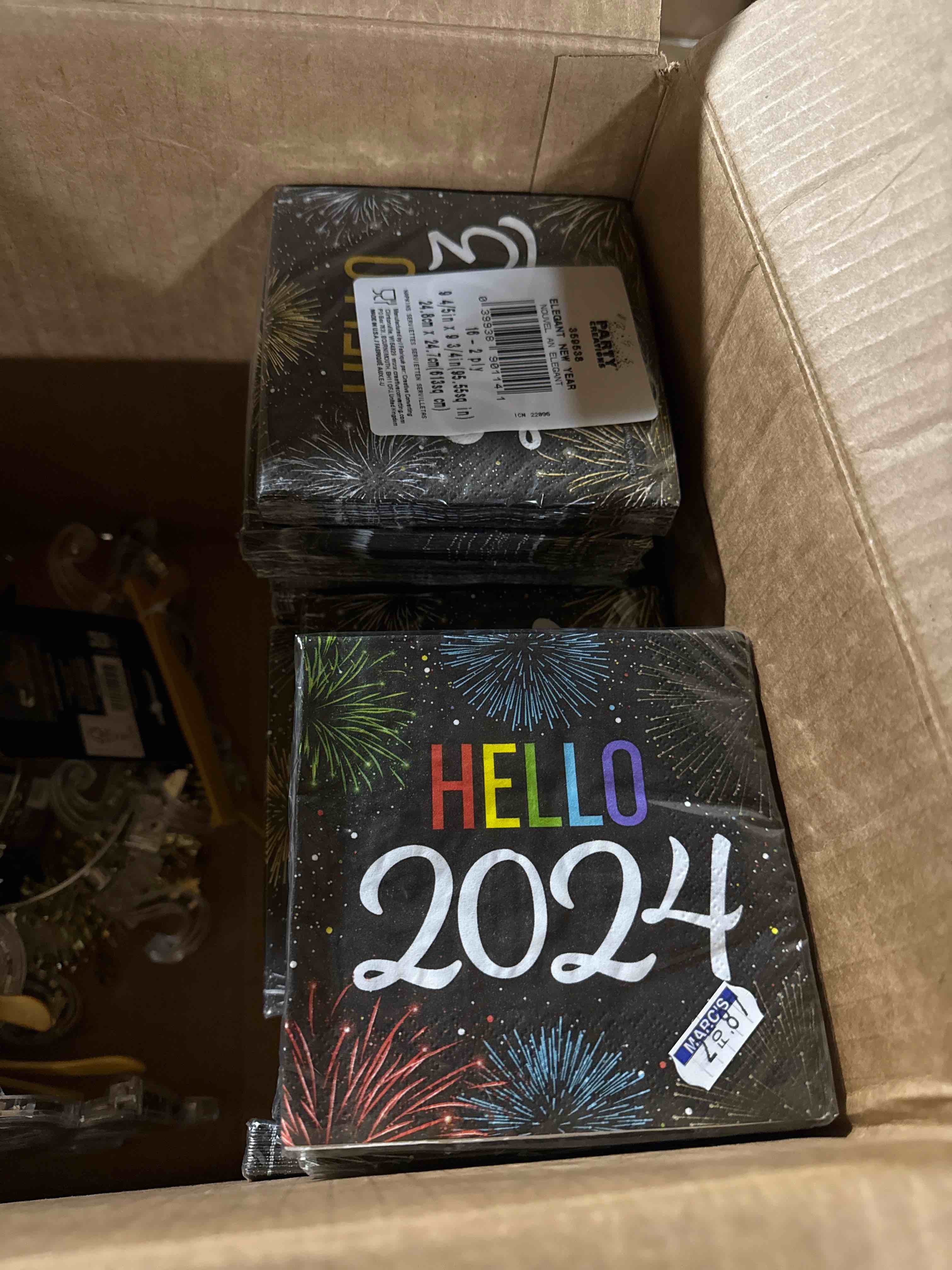 box lot of miscellaneous items 