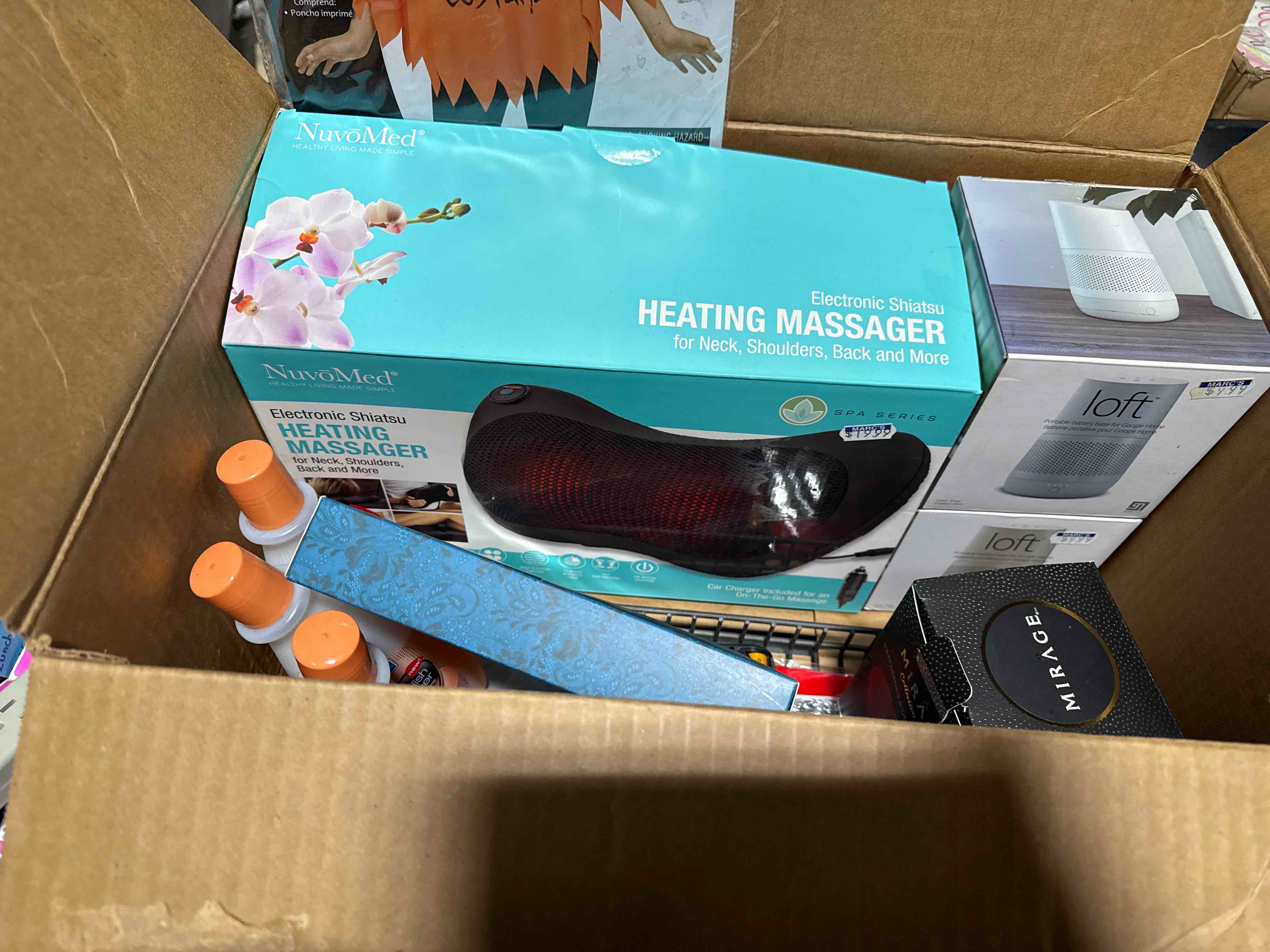 box lot of miscellaneous items 