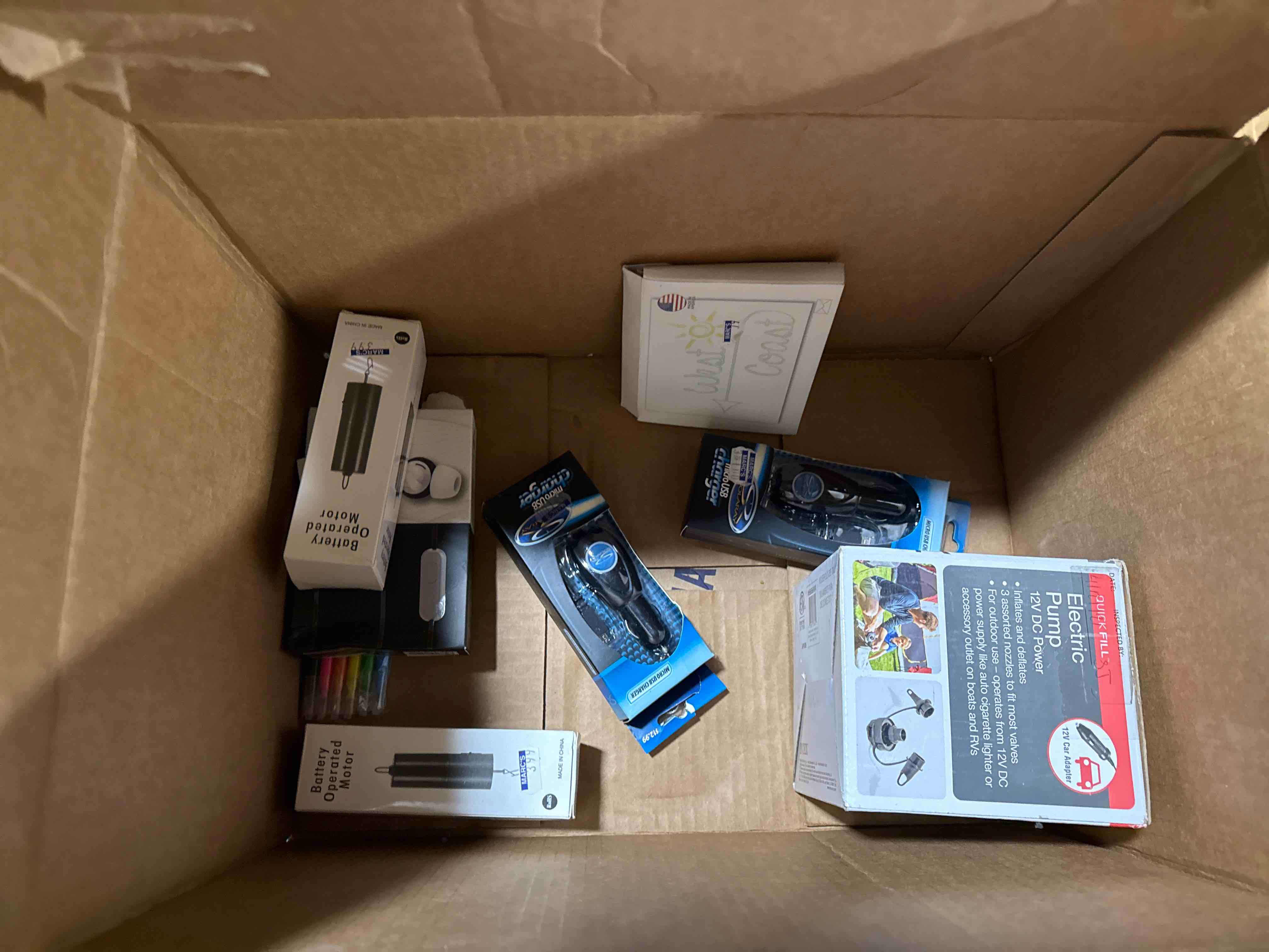 box lot of miscellaneous items 