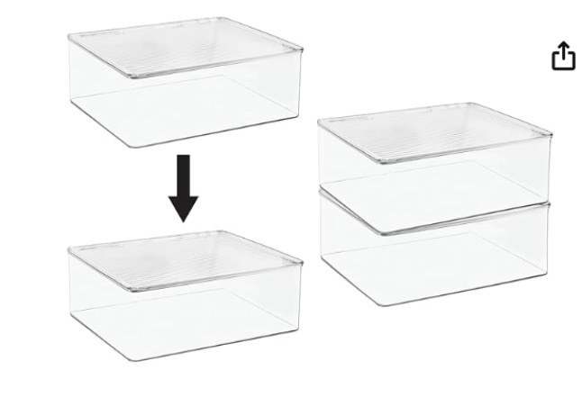 mDesign different pieces of plastic organizers.