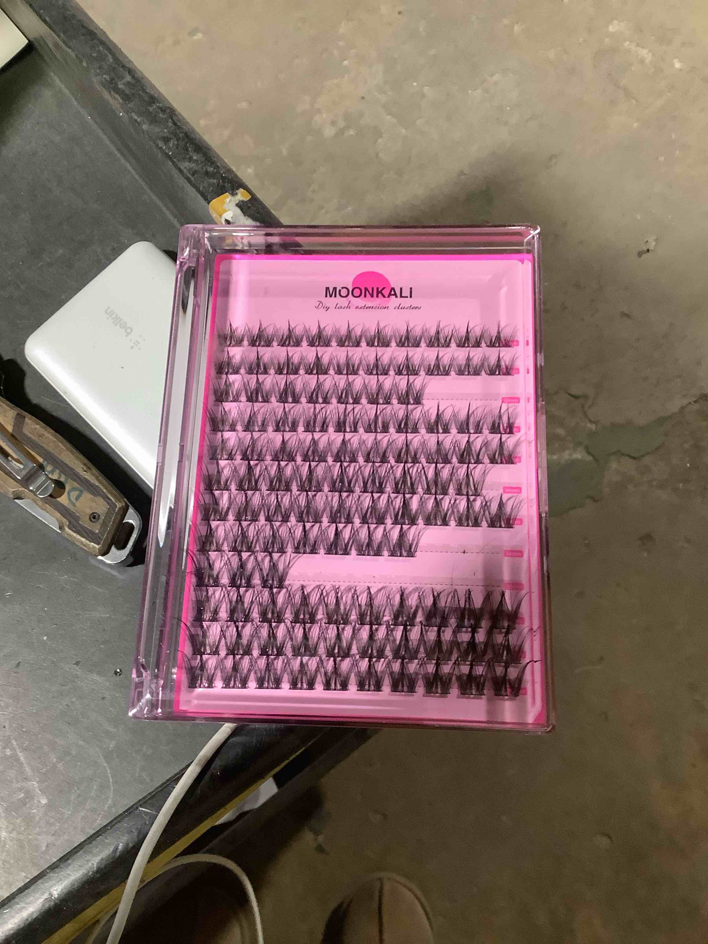 Condition photo showing Good Condition for Natural Lash Clusters Wispy Fairy Eyelash Extensions 10-16MM CC Curly Manga Eyelash Clusters 120Pcs Individual Versatile DIY Lash Extension, Black Styles3