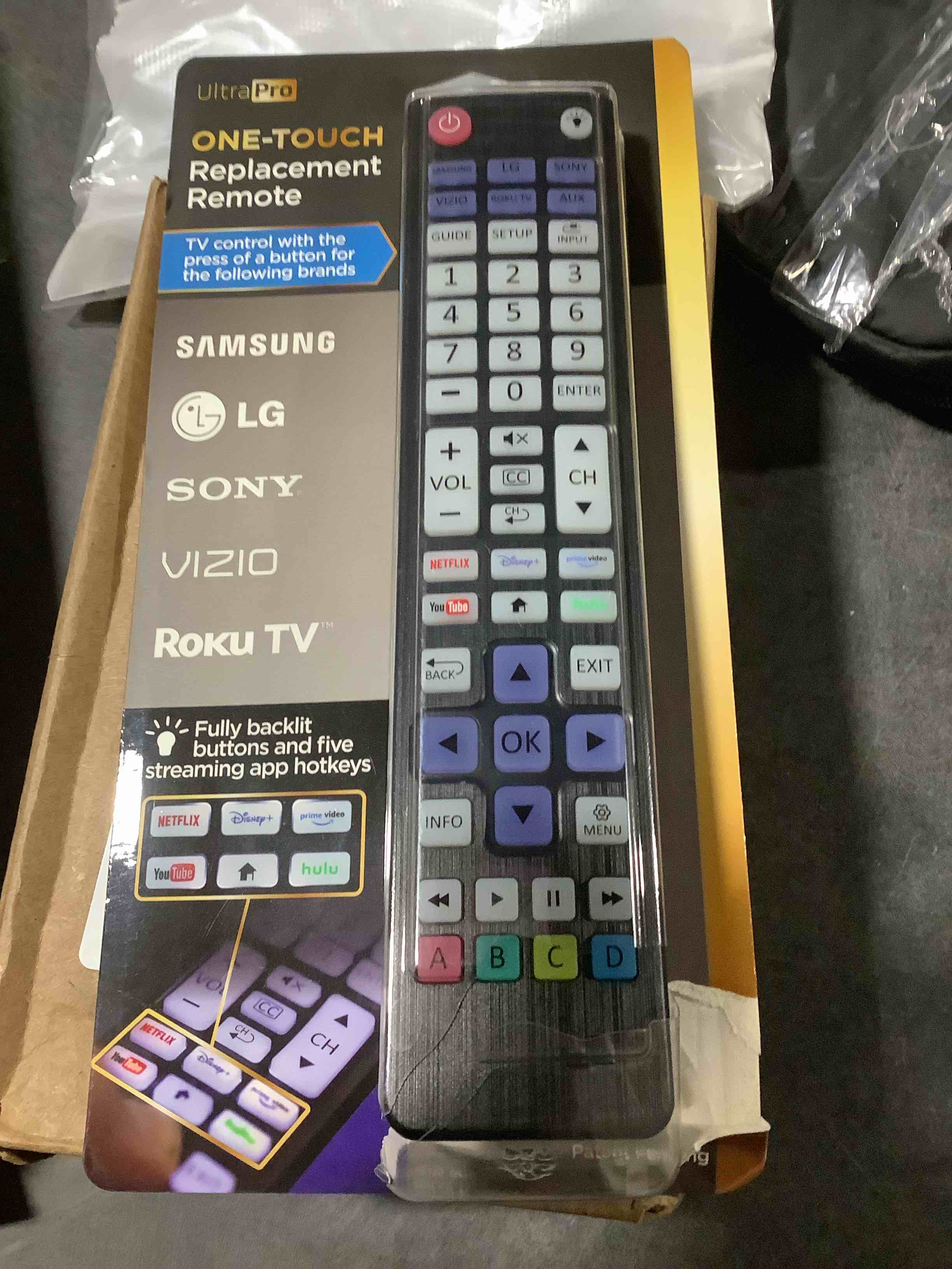 Condition photo showing Good Condition for UltraPro Backlit OneTouch Universal Remote Control, Replacement TV Remote for Samsung, LG TV Remote, Vizio, Sony, Roku and More, Easiest Setup Ever U.S. Based Support 80830
