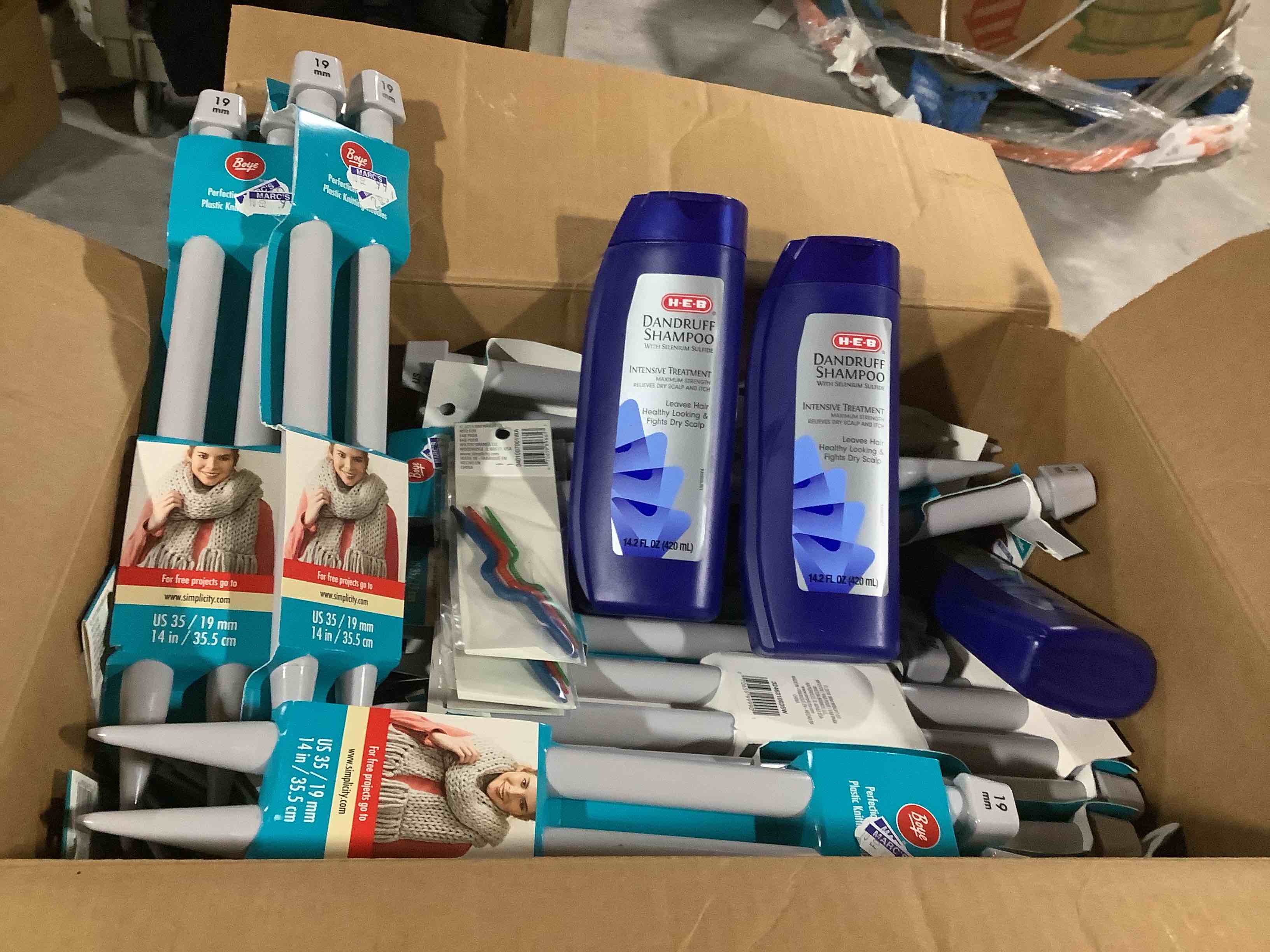 box lot of miscellaneous items 