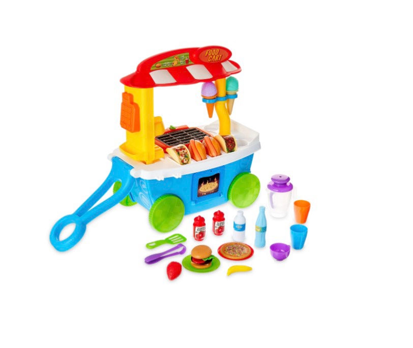 kid connection food cart, 35 pieces, toddler toys