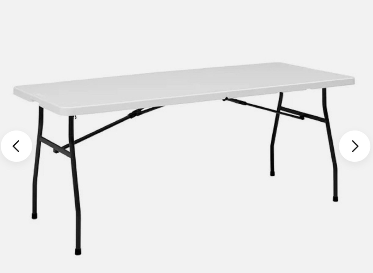 MAINSTAYS 6 FPOT FOLD IN HALF TABLE 