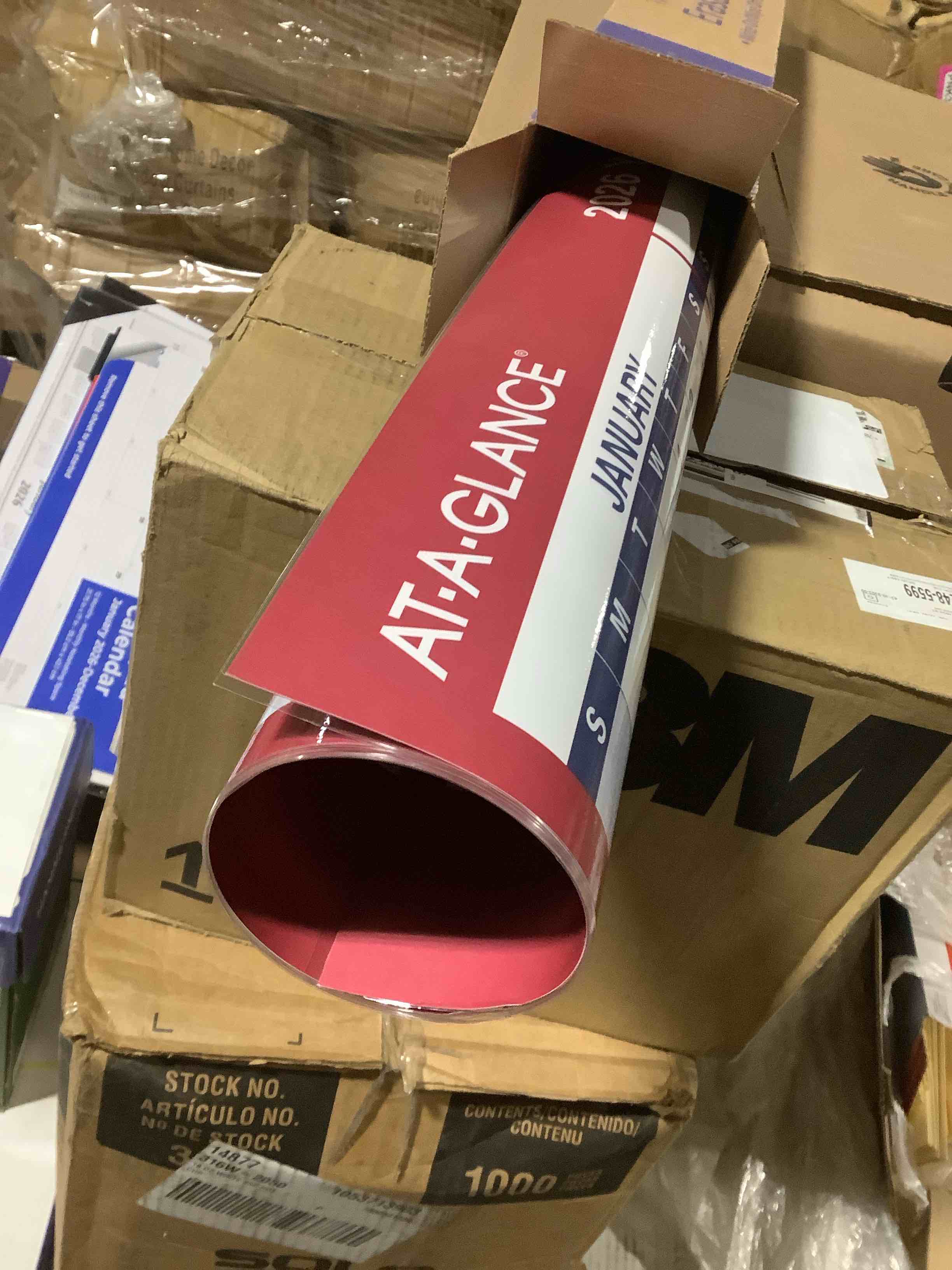 Condition photo showing Good Condition for AT-A-GLANCE 2026 Vertical Horizontal Reversible Erasable Yearly Wall Calendar