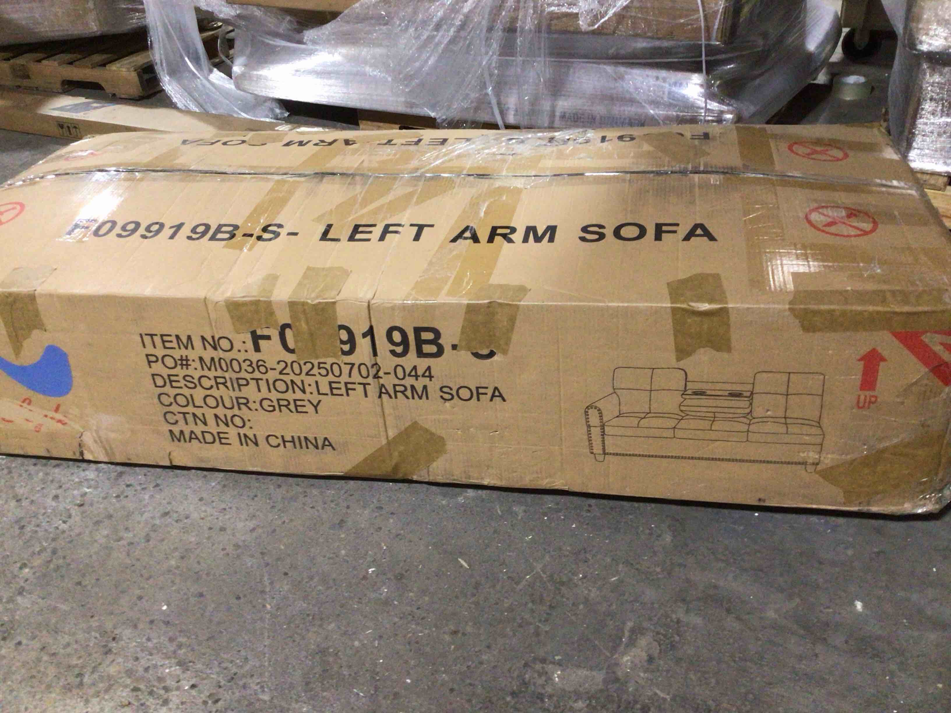 Condition photo showing New/Like New for Budapest 97.5'' Wide L Shape Corner Sectional