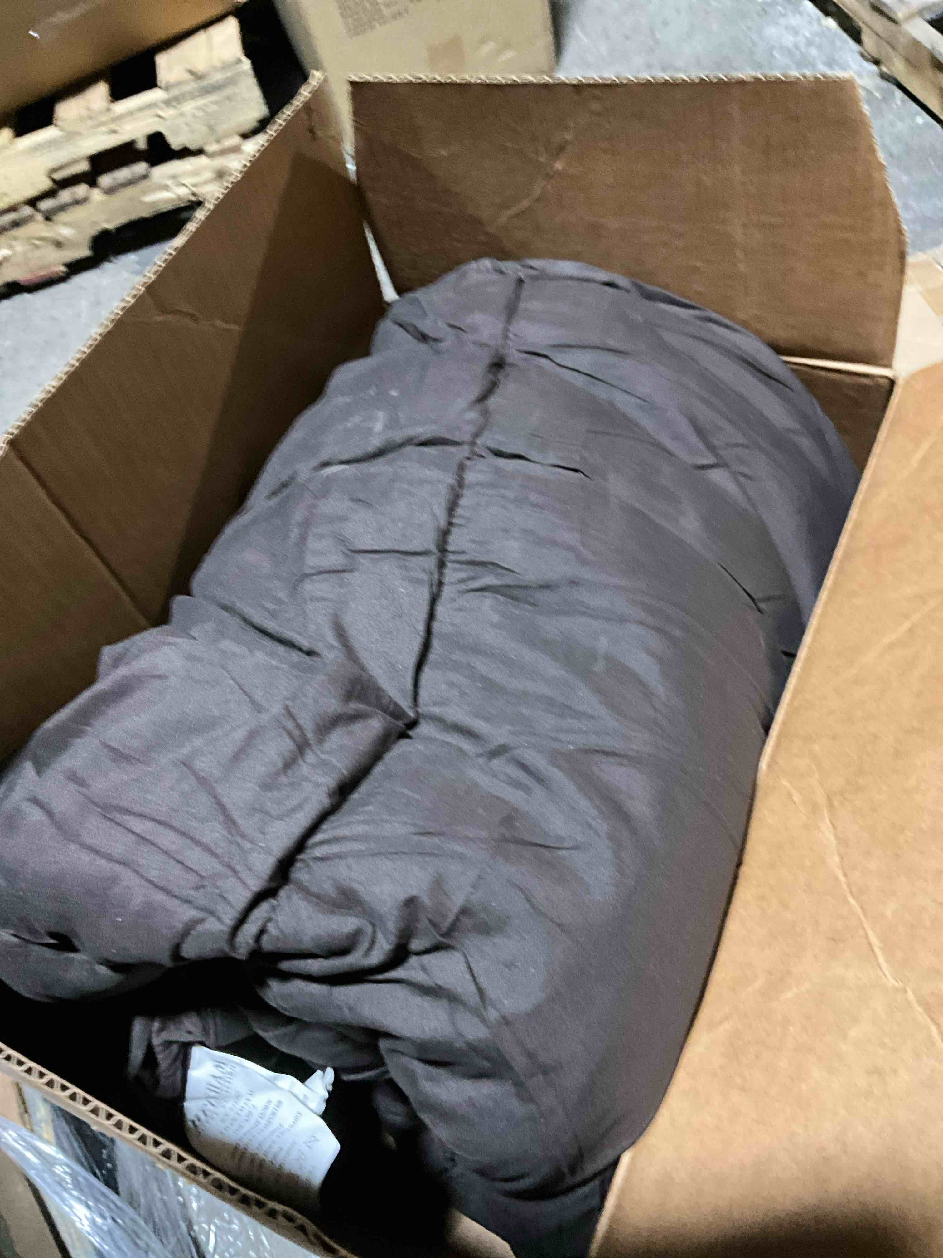 Condition photo showing As Is for beckham hotel collection goose down alternative lightweight comforter 1600 series, twin/twin xl, brown