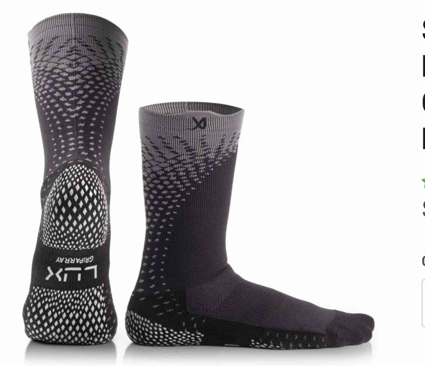 SPORT SOCKS - PERFORMANCE GRIP CLEAT SOCKS - Black- LUX