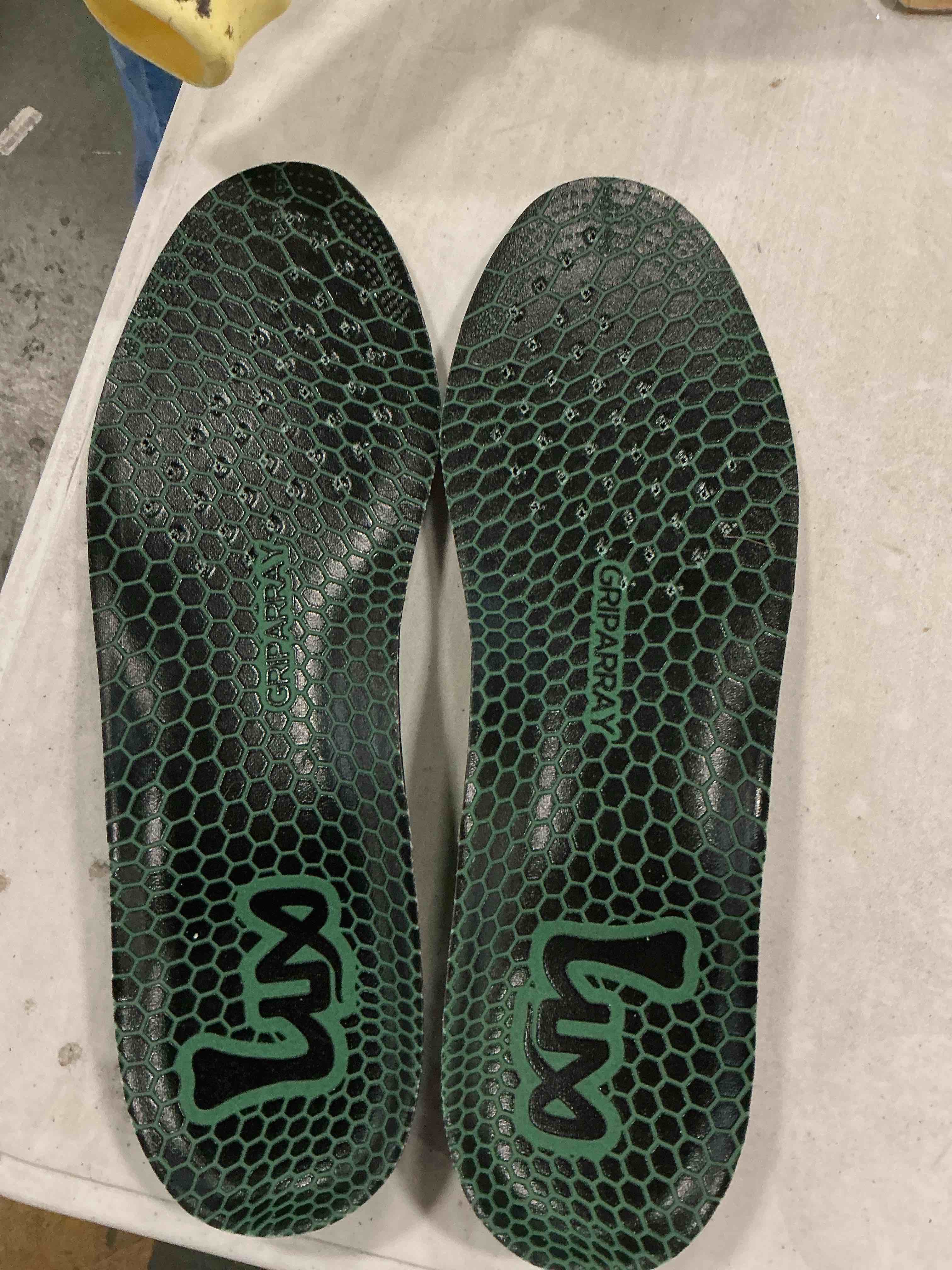 Condition photo showing As Is for LUX Sports DualGrip Sports Insoles - M Men 8-9.5/Women 9.5-11 - Custom Trim Fit Track Shoe Inserts - Shock Absorbing Arch Support Performance Basketball Insoles - TPU Stability Soccer Cleat Inserts