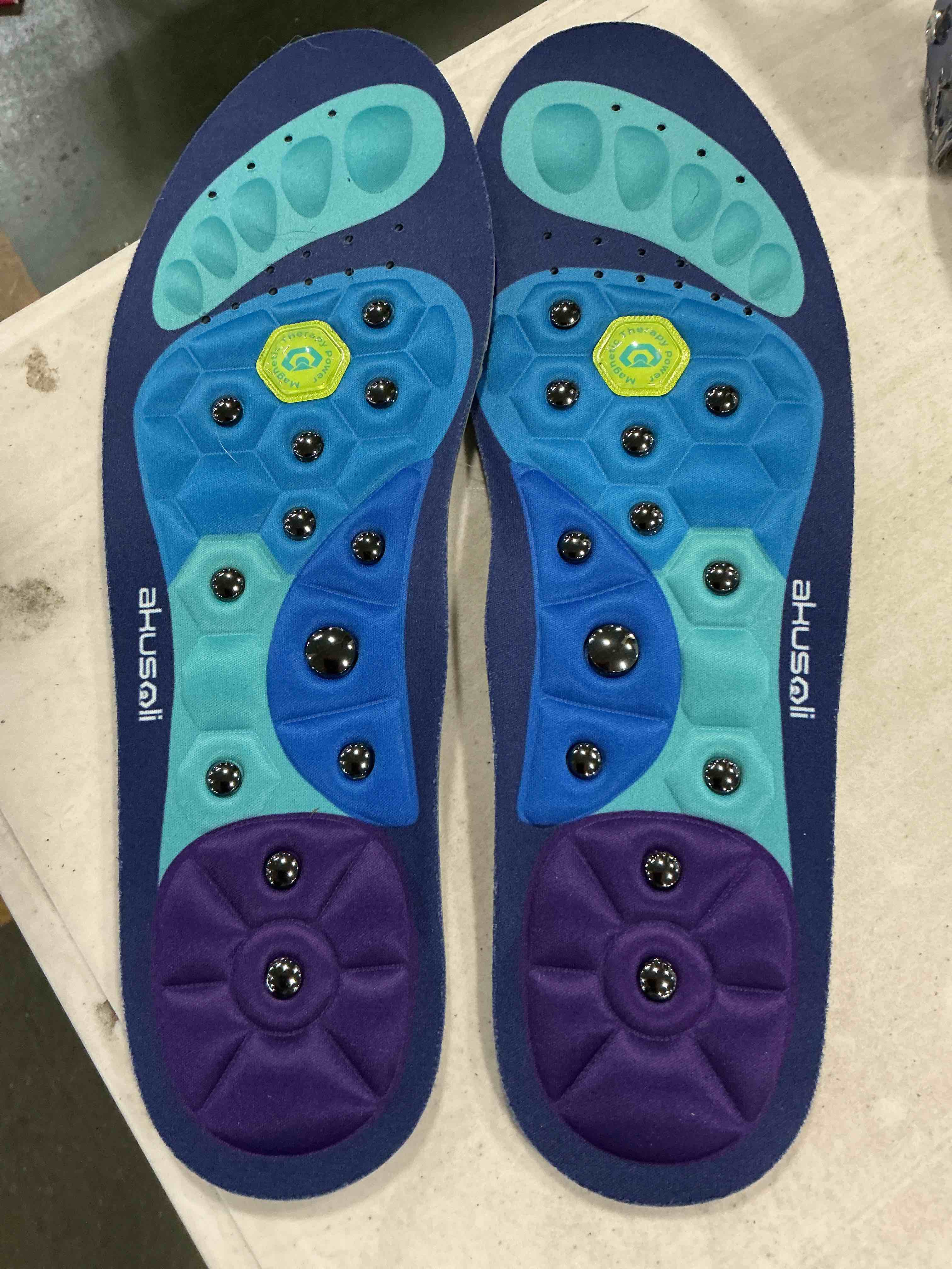 Condition photo showing As Is for Akusoli Insoles for Men, Work Boots Mens Insoles, Shock Absorbing Inserts, Flat Feet Support, Magnetic Insole Women Standing All Day, Plantillas para Botas de Trabajo, Mens Gifts L/XL W 10–12 M 8–13