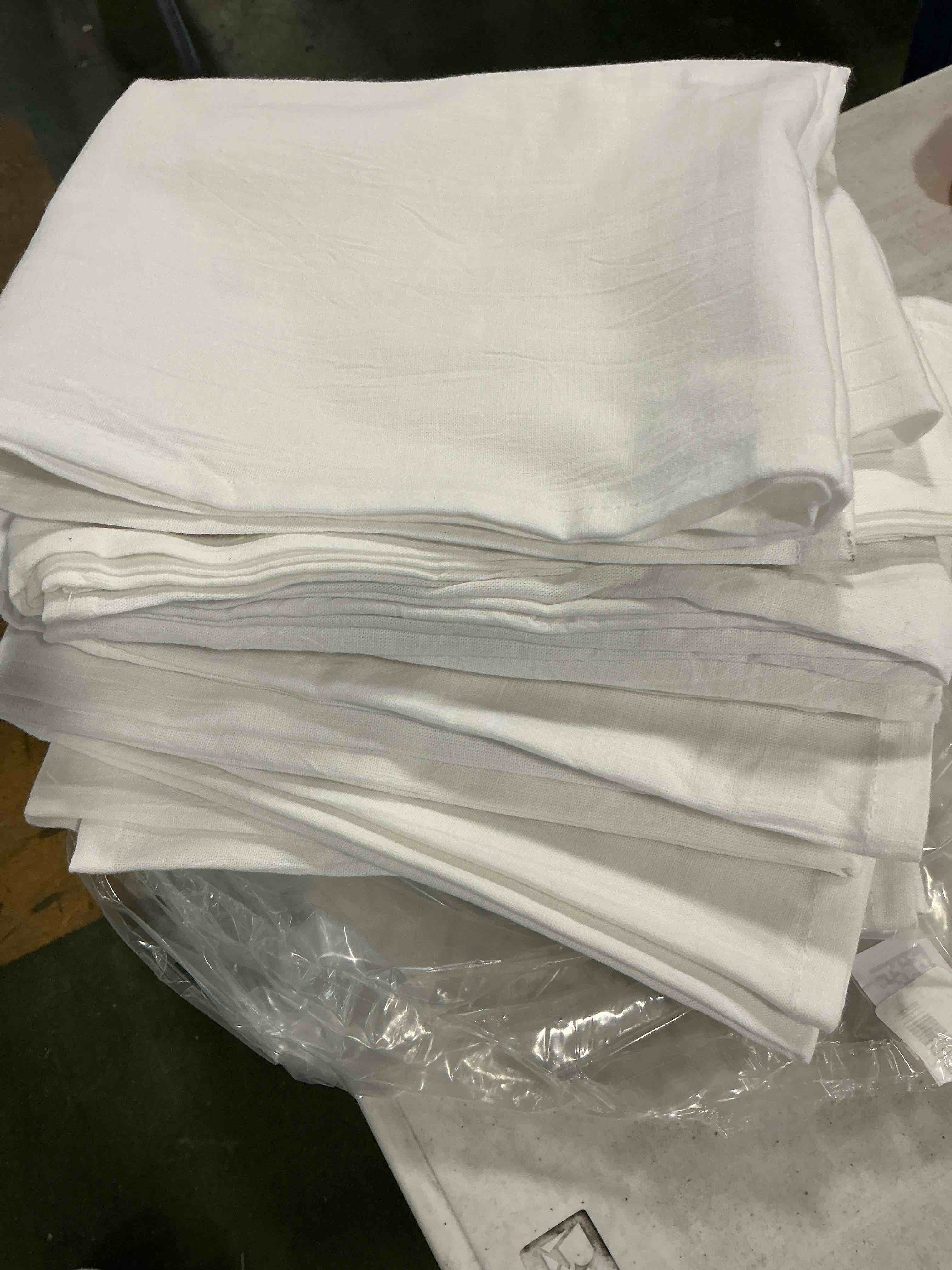 Condition photo showing item condition for Utopia Kitchen White Flour Sack Towels [12 Pack - 28 x 28 Inch] 100% Cotton Tea Towels for Cleaning & Drying - Highly Absorbent Kitchen Dish Cloth